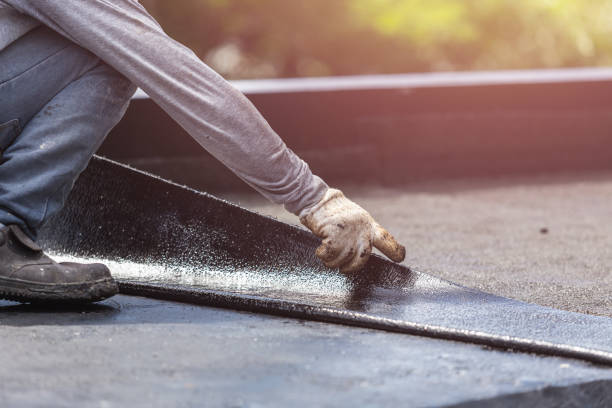 Professional Exterior Waterproofing technician working in Dunlap, IL